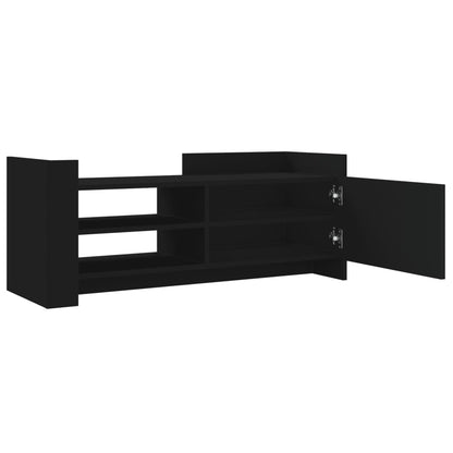 TV Cabinet Black 100x35x40 cm Engineered Wood