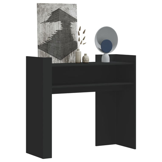 Console Table Black 100x35x90 cm Engineered Wood