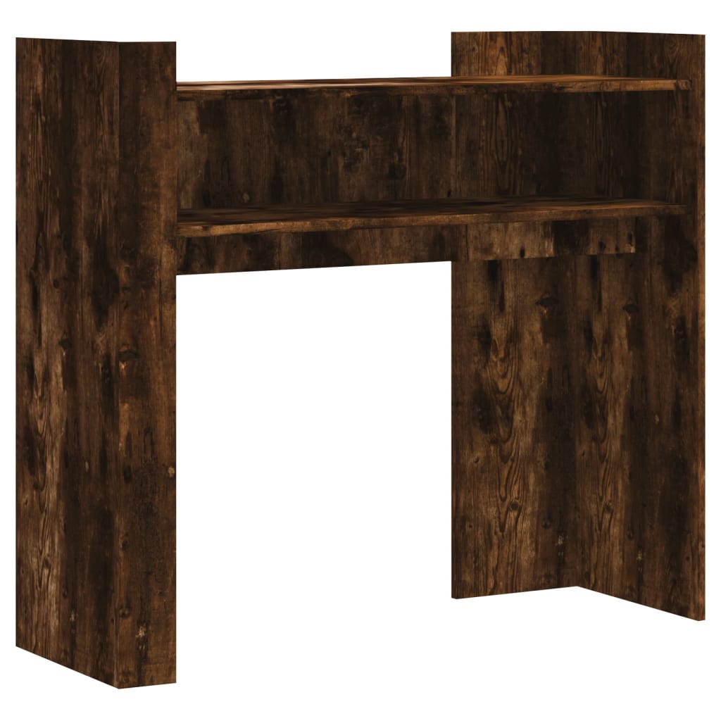 Console Table Smoked Oak 100x35x90 cm Engineered Wood