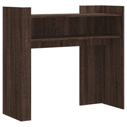 Console Table Brown Oak 100x35x90 cm Engineered Wood