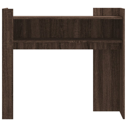 Console Table Brown Oak 100x35x90 cm Engineered Wood