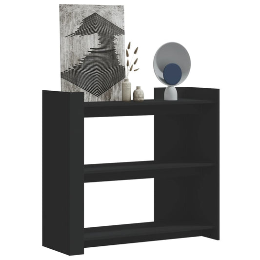 Console Table Black 100x35x90 cm Engineered Wood