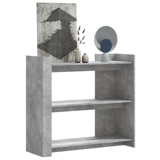 Console Table Concrete Grey 100x35x90 cm Engineered Wood