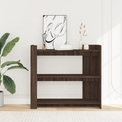 Console Table Brown Oak 100x35x90 cm Engineered Wood