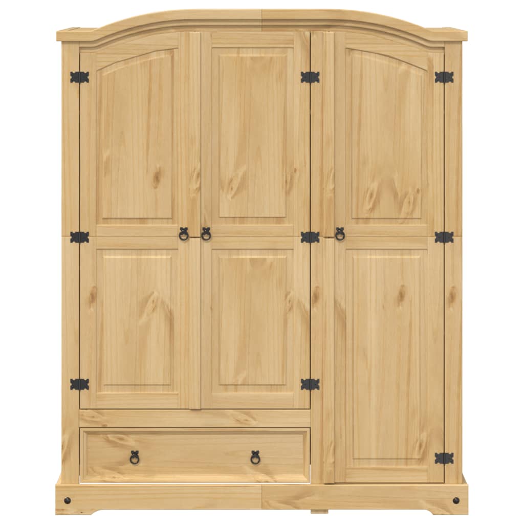 Wardrobe Corona 151.5x52x186 cm Solid Wood Pine