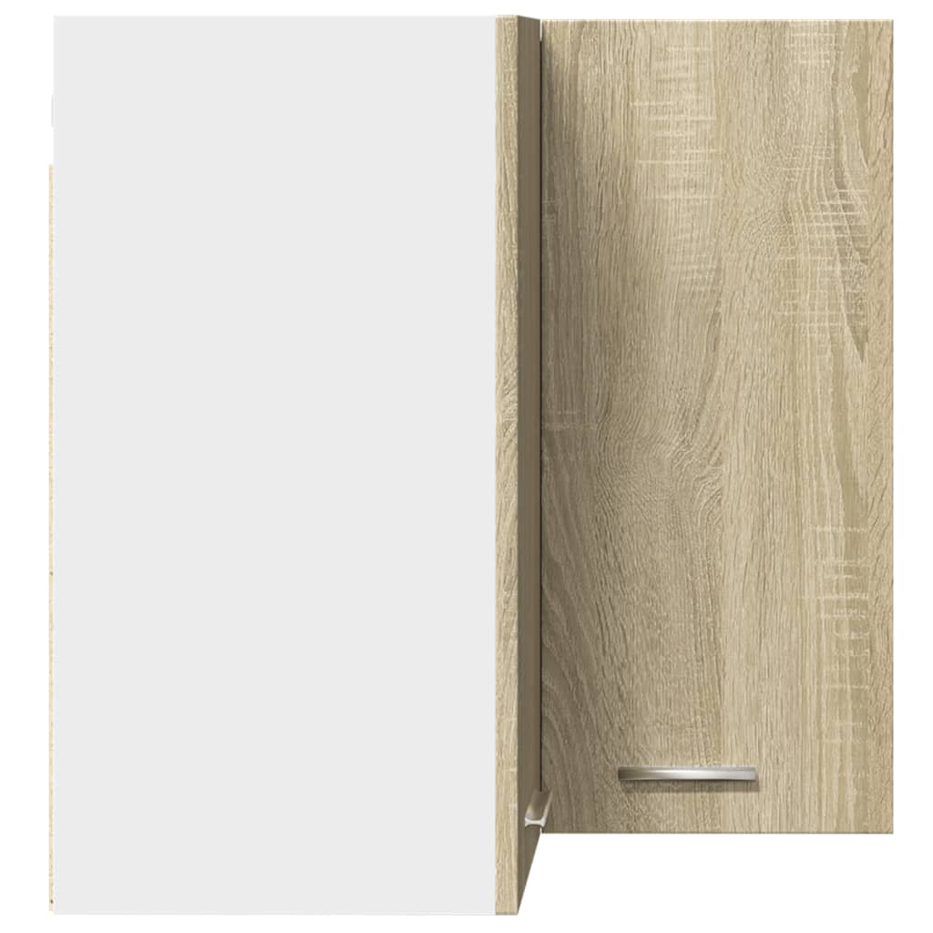 Hanging Corner Cabinet Sonoma Oak 57x57x60 cm Engineered Wood