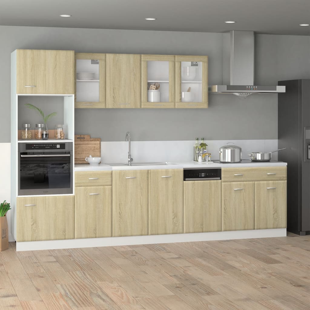 Dishwasher Panel Sonoma Oak 60x3x67 cm Engineered Wood