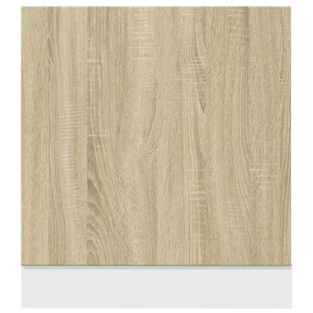 Dishwasher Panel Sonoma Oak 60x3x67 cm Engineered Wood