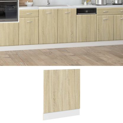 Dishwasher Panel Sonoma Oak 60x3x67 cm Engineered Wood