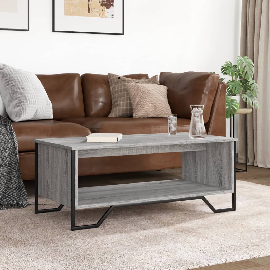 Coffee Table Grey Sonoma 100x51x40 cm Engineered Wood