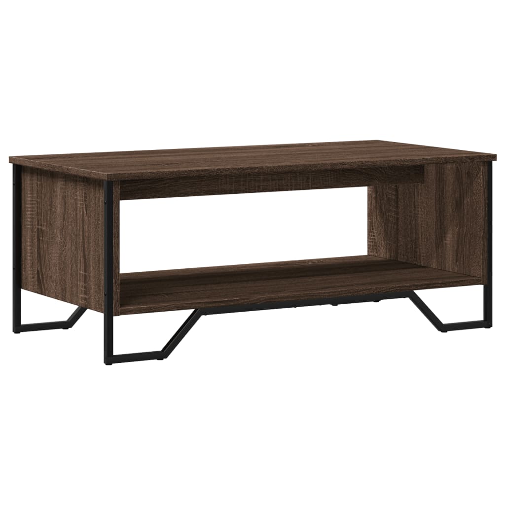Coffee Table Brown Oak 100x51x40 cm Engineered Wood