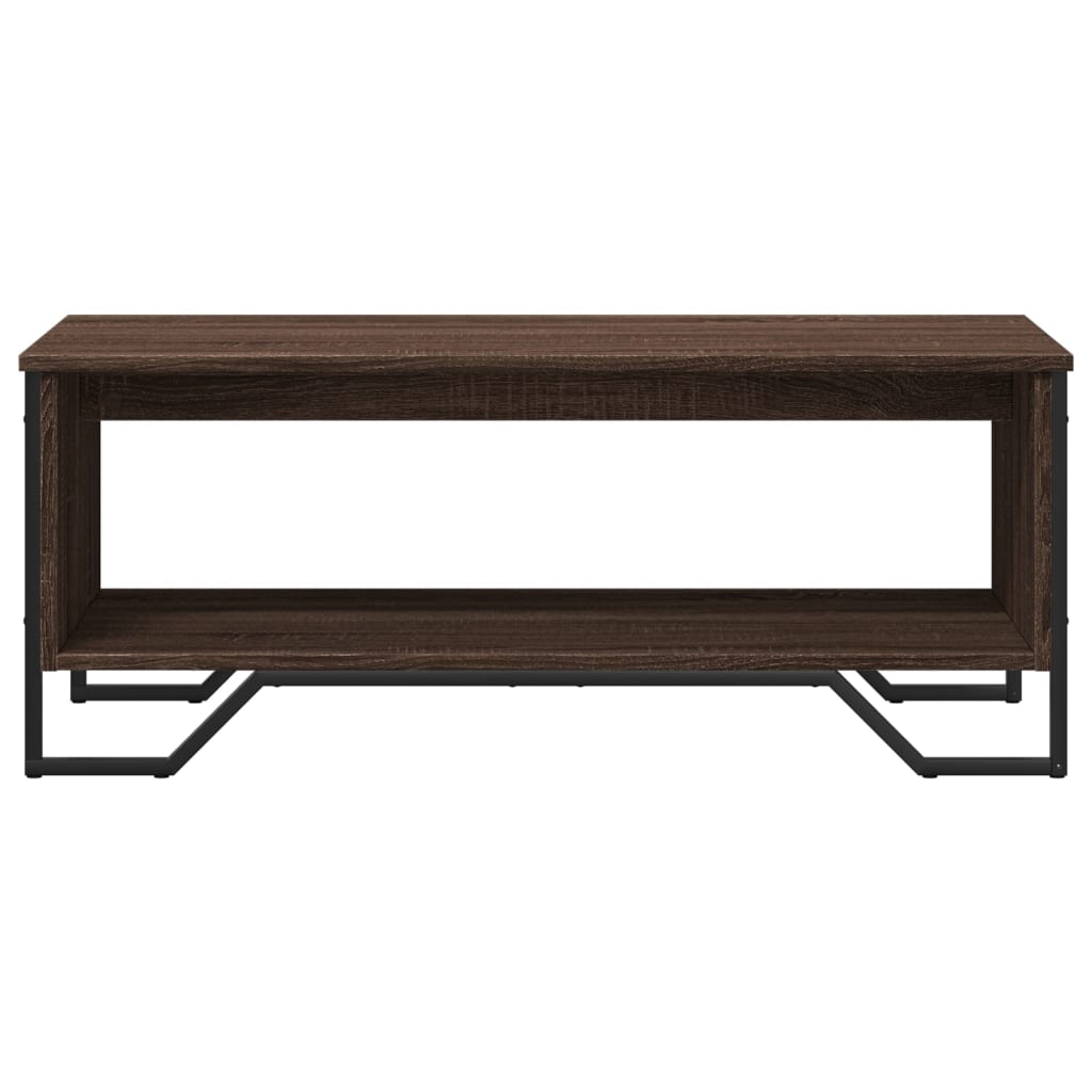 Coffee Table Brown Oak 100x51x40 cm Engineered Wood