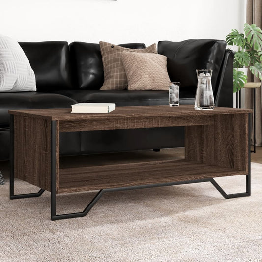 Coffee Table Brown Oak 100x51x40 cm Engineered Wood