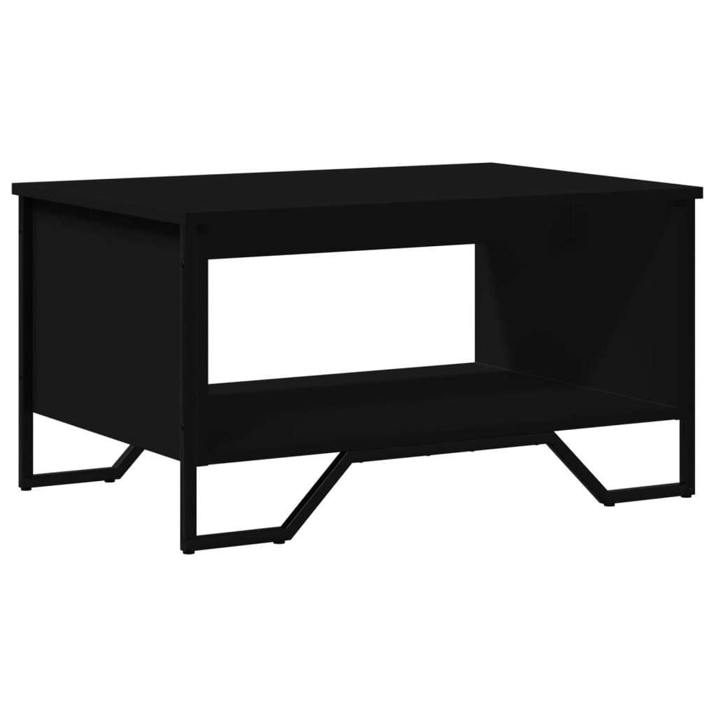 Coffee Table Black 75x51x40 cm Engineered Wood