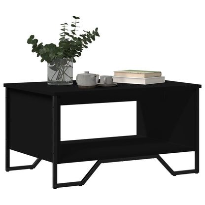 Coffee Table Black 75x51x40 cm Engineered Wood
