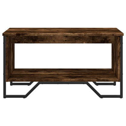 Coffee Table Smoked Oak 75x51x40 cm Engineered Wood