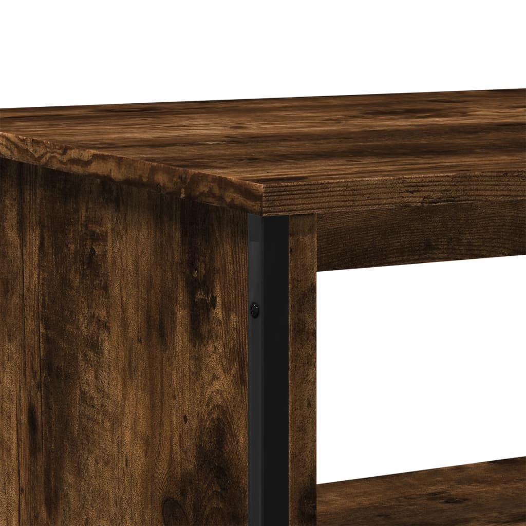 Coffee Table Smoked Oak 75x51x40 cm Engineered Wood