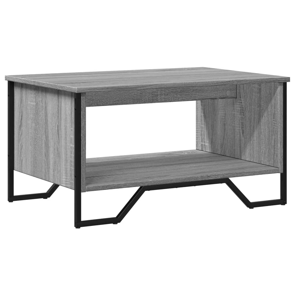 Coffee Table Grey Sonoma 75x51x40 cm Engineered Wood