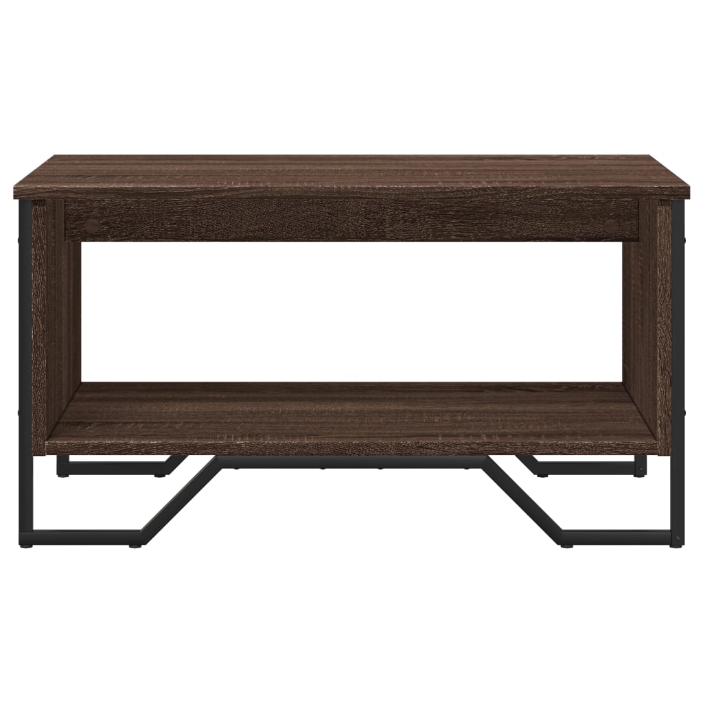 Coffee Table Brown Oak 75x51x40 cm Engineered Wood