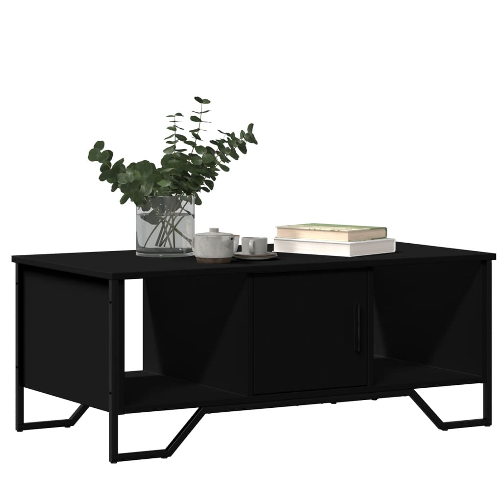 Coffee Table Black 100x51x40 cm Engineered Wood