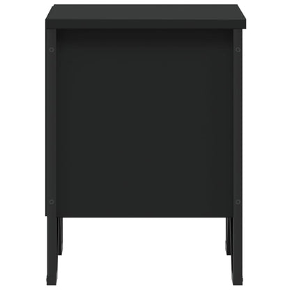 Bedside Cabinet Black 40x30x40 cm Engineered Wood