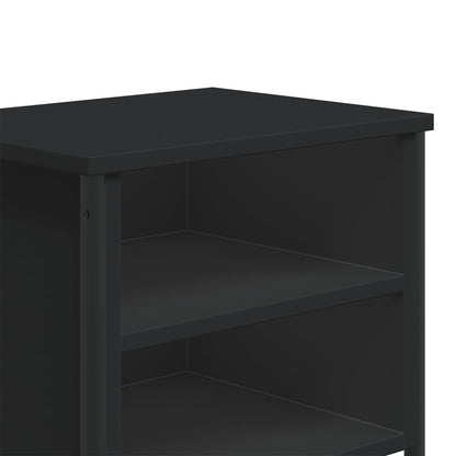 Bedside Cabinet Black 40x30x40 cm Engineered Wood