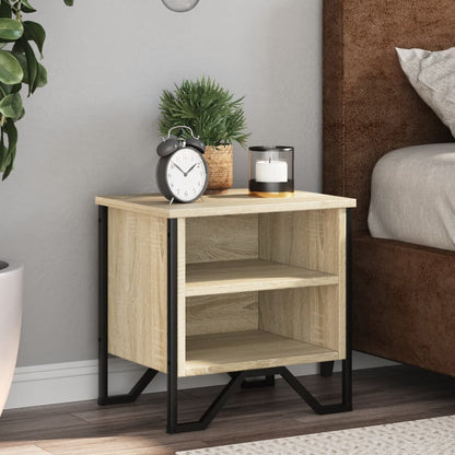 Bedside Cabinet Sonoma Oak 40x30x40 cm Engineered Wood