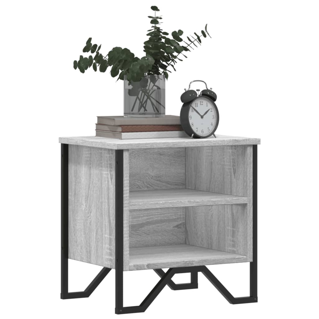 Bedside Cabinet Grey Sonoma 40x30x40 cm Engineered Wood