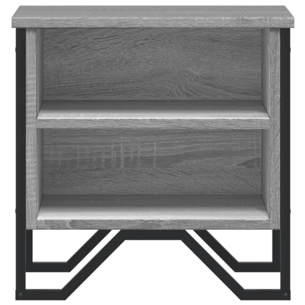 Bedside Cabinet Grey Sonoma 40x30x40 cm Engineered Wood