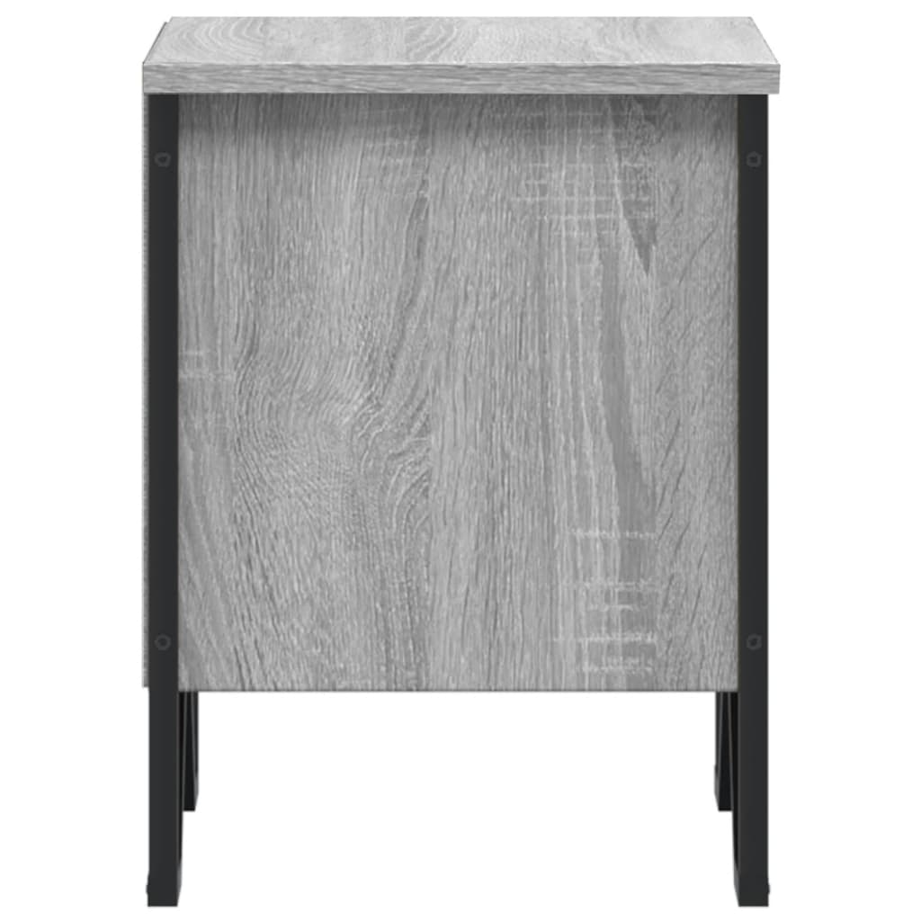 Bedside Cabinet Grey Sonoma 40x30x40 cm Engineered Wood