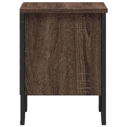 Bedside Cabinet Brown Oak 40x30x40 cm Engineered Wood