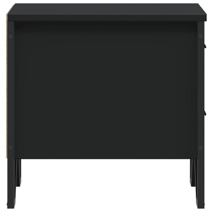 Bedside Cabinet Black 40x41x40 cm Engineered Wood