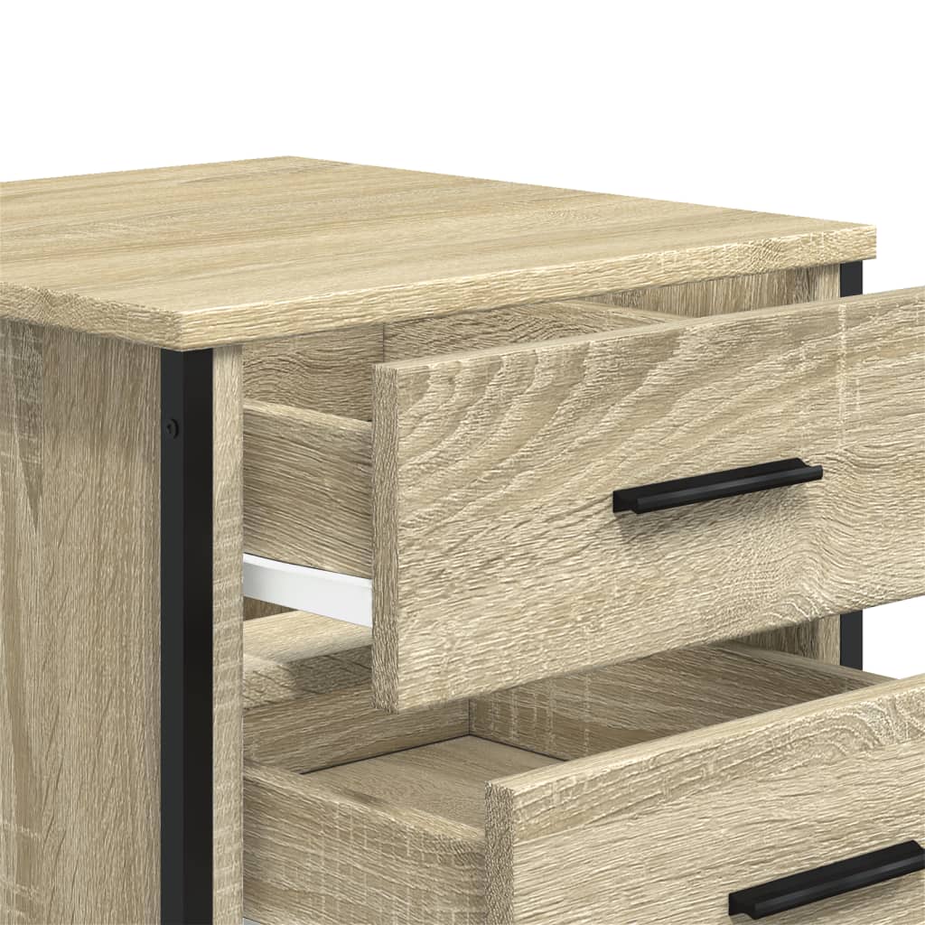 Bedside Cabinets 2 pcs Sonoma Oak 40x41x40 cm Engineered Wood