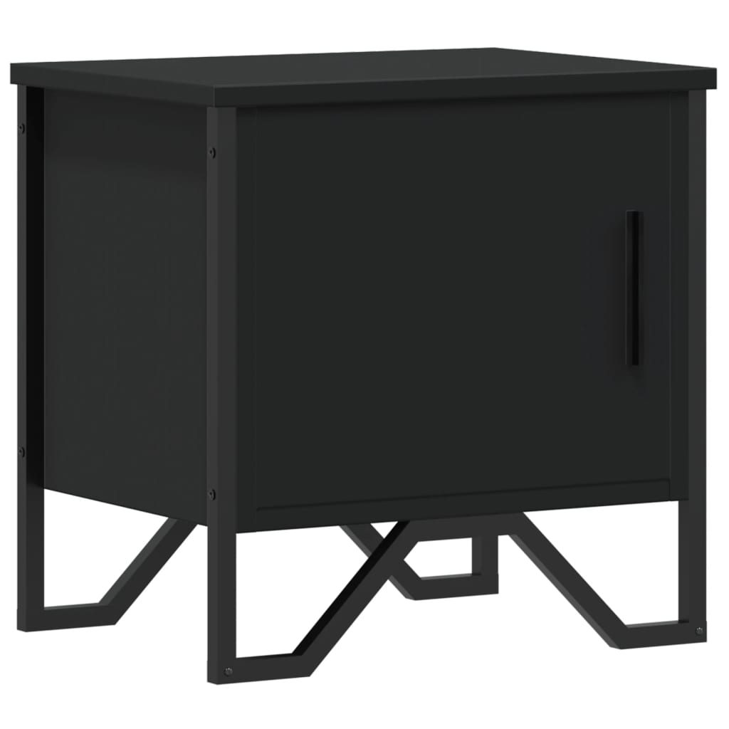 Bedside Cabinet Black 40x30x40 cm Engineered Wood