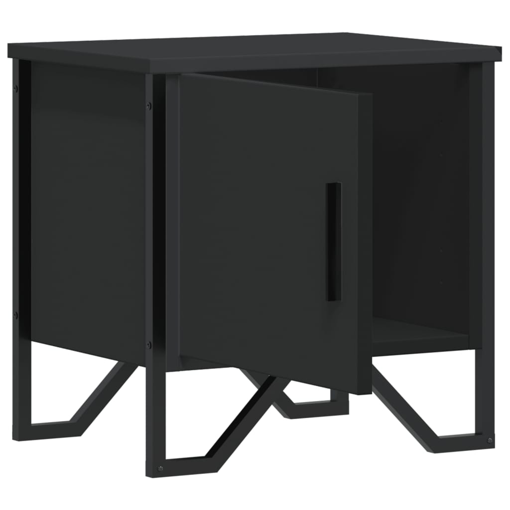 Bedside Cabinet Black 40x30x40 cm Engineered Wood