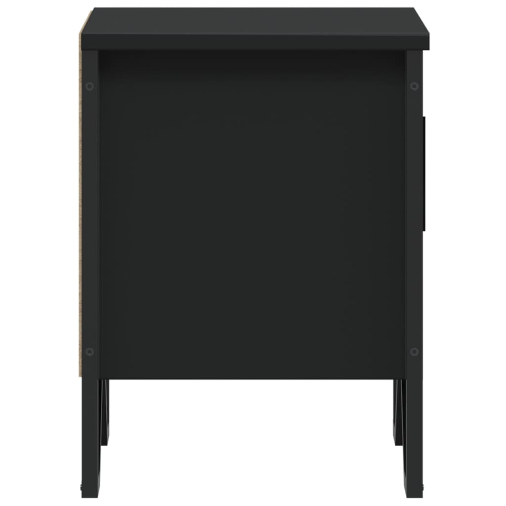 Bedside Cabinet Black 40x30x40 cm Engineered Wood