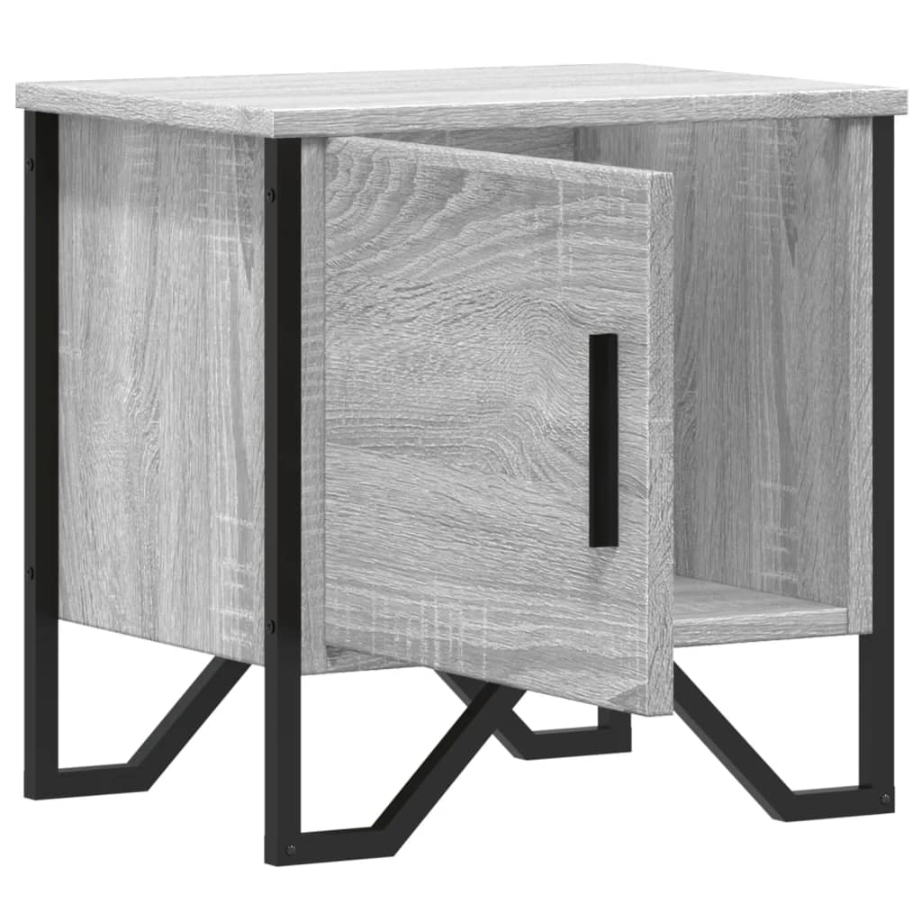 Bedside Cabinet Grey Sonoma 40x30x40 cm Engineered Wood