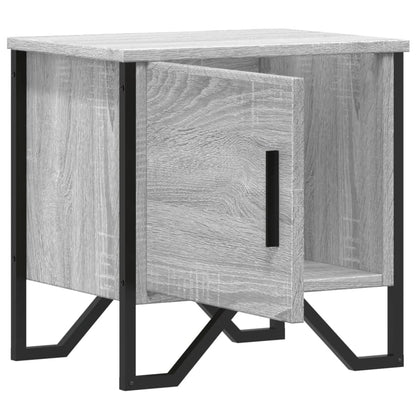 Bedside Cabinet Grey Sonoma 40x30x40 cm Engineered Wood