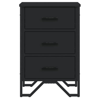 Bedside Cabinet Black 40x41x60 cm Engineered Wood