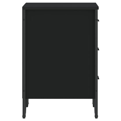 Bedside Cabinet Black 40x41x60 cm Engineered Wood