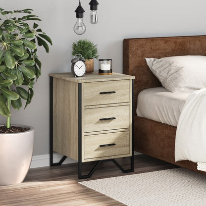 Bedside Cabinet Sonoma Oak 40x41x60 cm Engineered Wood