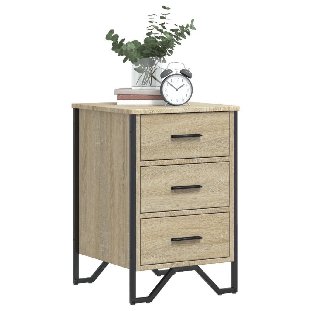 Bedside Cabinet Sonoma Oak 40x41x60 cm Engineered Wood