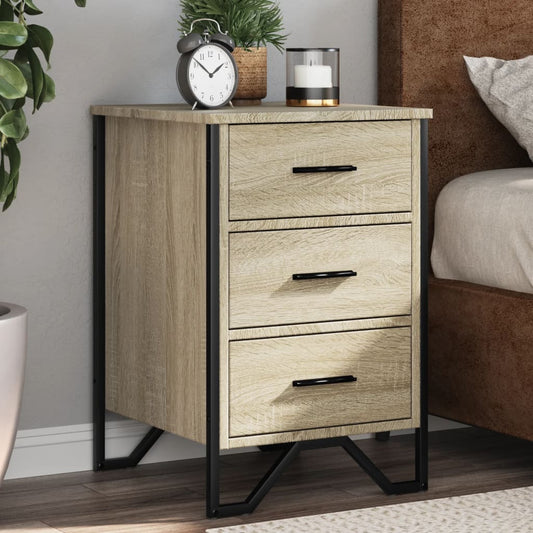 Bedside Cabinet Sonoma Oak 40x41x60 cm Engineered Wood