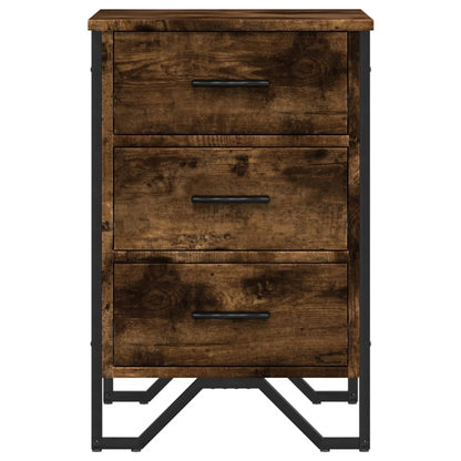 Bedside Cabinet Smoked Oak 40x41x60 cm Engineered Wood