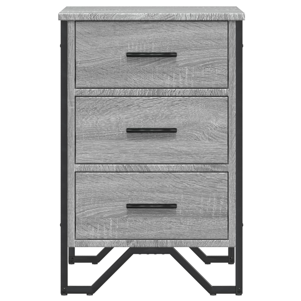 Bedside Cabinet Grey Sonoma 40x41x60 cm Engineered Wood