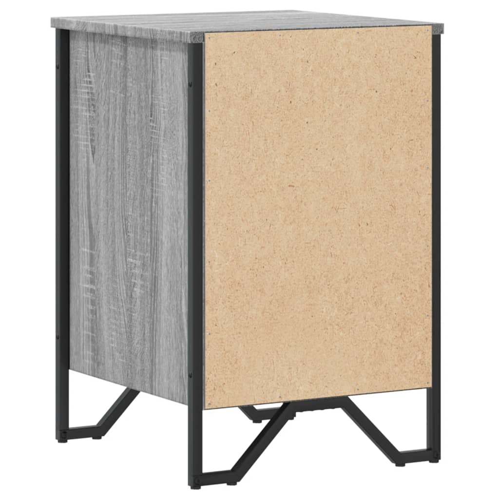 Bedside Cabinet Grey Sonoma 40x41x60 cm Engineered Wood