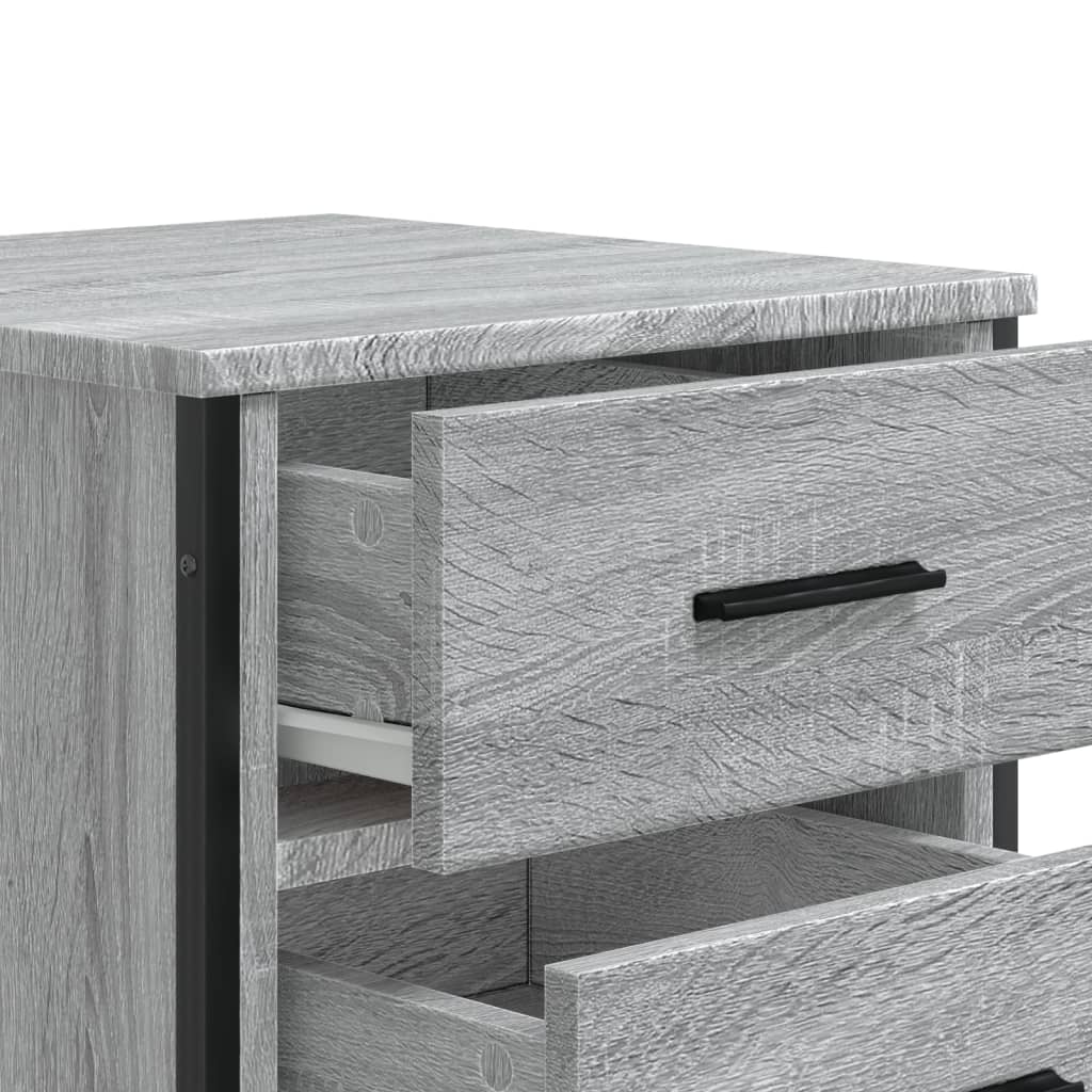 Bedside Cabinet Grey Sonoma 40x41x60 cm Engineered Wood