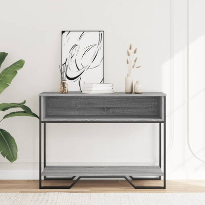 Console Table Grey Sonoma 100x35x74.5 cm Engineered Wood