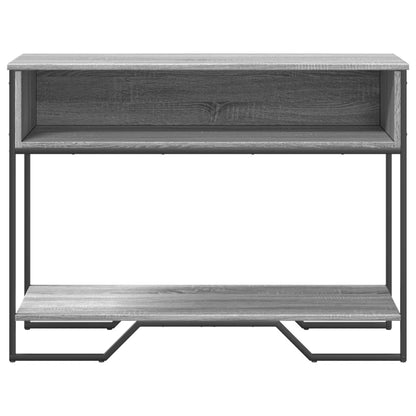 Console Table Grey Sonoma 100x35x74.5 cm Engineered Wood