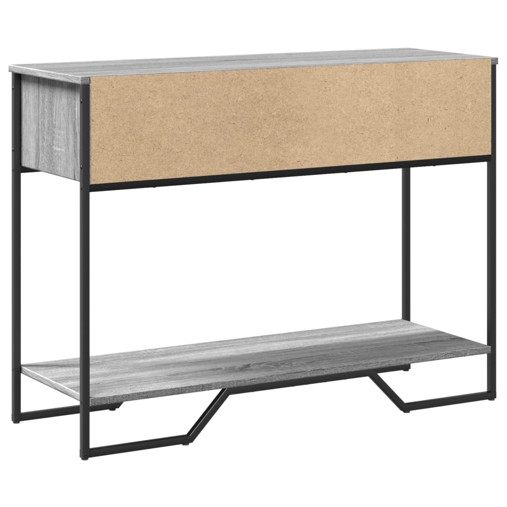 Console Table Grey Sonoma 100x35x74.5 cm Engineered Wood